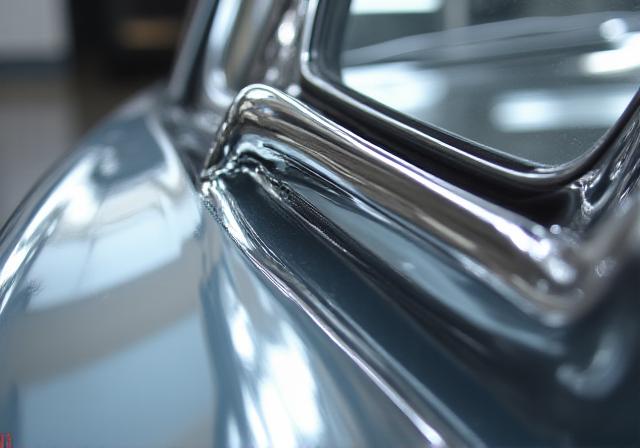 Dettaglio in acciaio brillante dopo la lucidatura